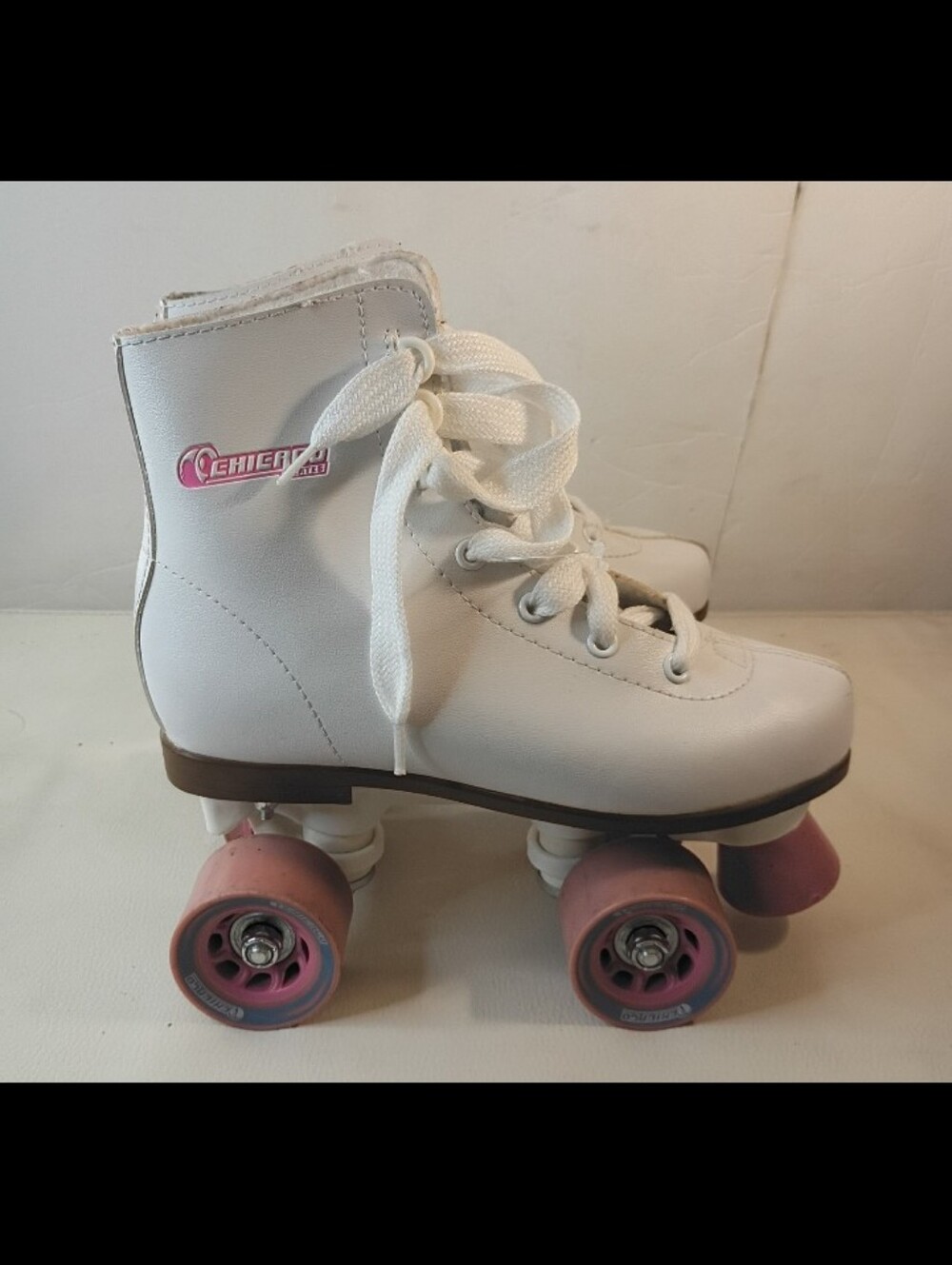 CHICAGO SKATES Girls Rink Quad Roller Skate, White - CRS1900 Size 3 With BOX
